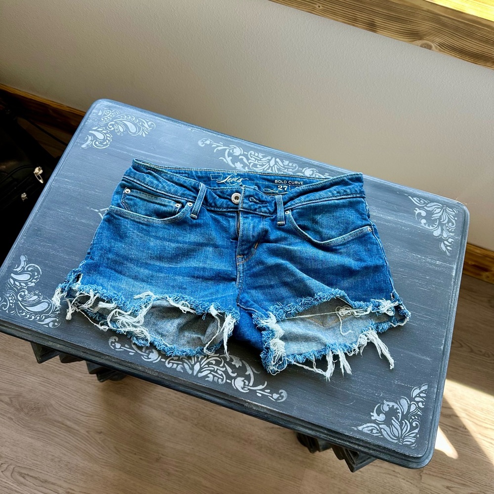 Women's Blue Denim Shorts
